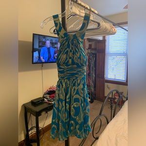 Blue/Gold party dress